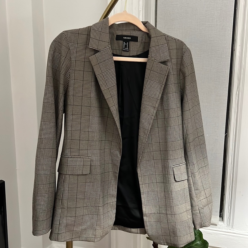 Plaid Blazer